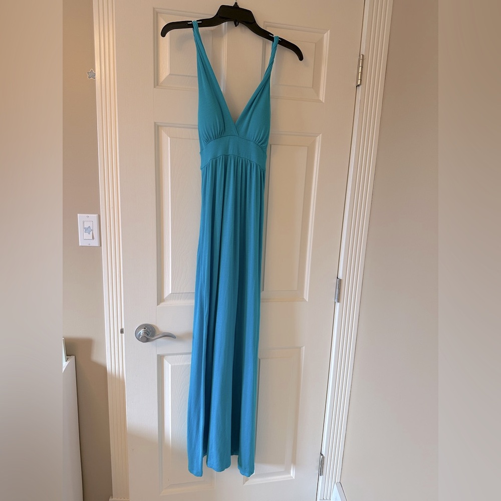 Elegant Blue (aqua/turquoise) Maxi Dress